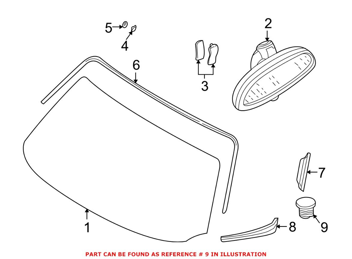 BMW Mini Trim Clip (Door Seal) 51218213615